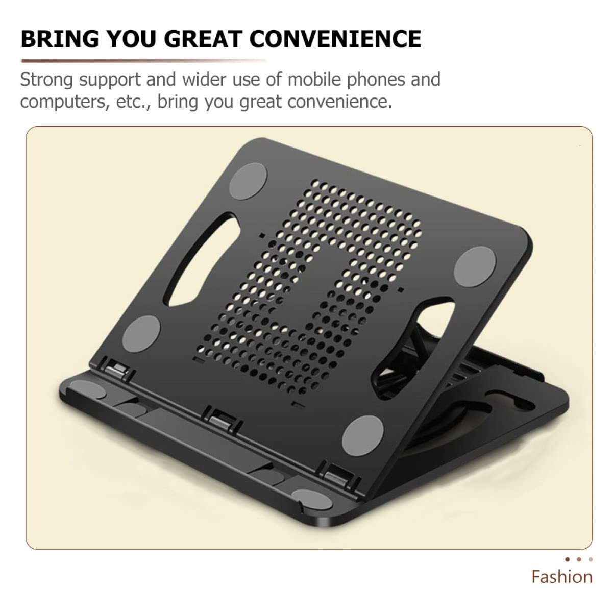 Підставка для ноутбука складна HOMSFOU, регульована по висоті та ергономічна, портативний, фото №3