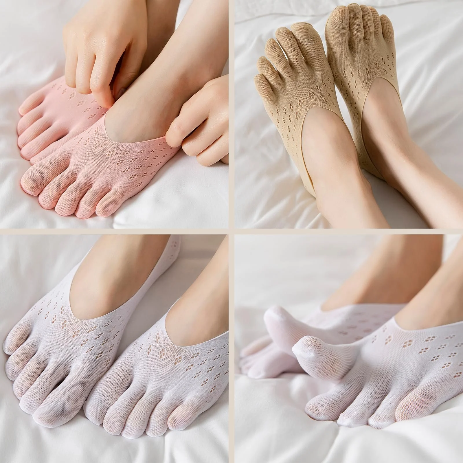 Шкарпетки Жіночі з органічної бавовни, Нековзні, для йоги, Розмір 35-39 (5 пар), фото №5 Шкарпетки Жіночі з органічної бавовни, Нековзні, для йоги, Розмір 35-39 (5 пар), фото №5