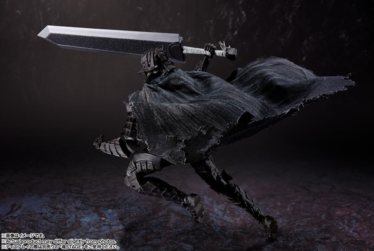Фигурка Action Brand Tamashii Nations S.H. Figuarts Berserk Guts (Berserk Armor) Passionate, 160 мм, ABS, PVC и ткани, фото №13