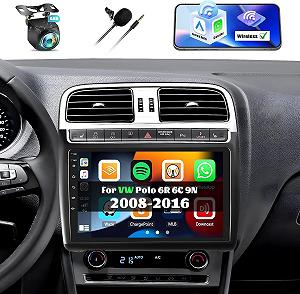 Штатна автомагнітола CAMECHO для VW Polo 6R 6C 9N 2008-2016 9" Сенсорна 2/64Гб Apple CarPlay Bluetooth WI-FI GPS USB Android 13 ціна на synthetic.ua - Фото 1 Штатна автомагнітола CAMECHO для VW Polo 6R 6C 9N 2008-2016 9" Сенсорна 2/64Гб Apple CarPlay Bluetooth WI-FI GPS USB Android 13 synthetic.ua - Фото 1