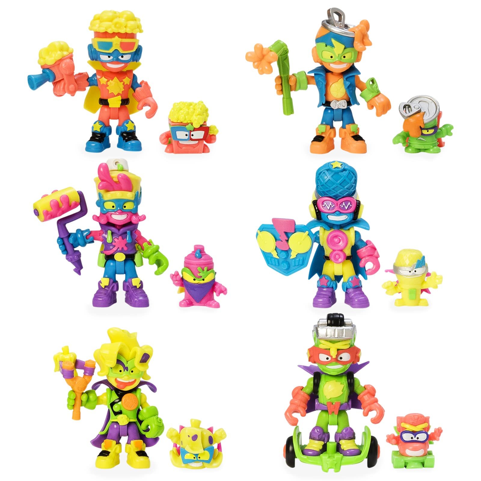 Фігурки SUPERTHINGS RIVALS OF KABOOM Neon Power Series, Повна колекція з 6 Kazoom Kids із серії Neon Power, кожен Kazoom Kid поставляється з 1 SuperThing і 1 бойовим аксесуаром, фото №3