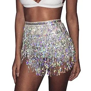 Спідниця Zookey з блискітками та китицями, з бахромою - Фото 1