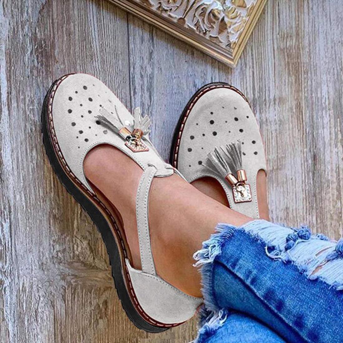 Сандалии CrEev Женские на плоской подошве Кожаные, фото №1