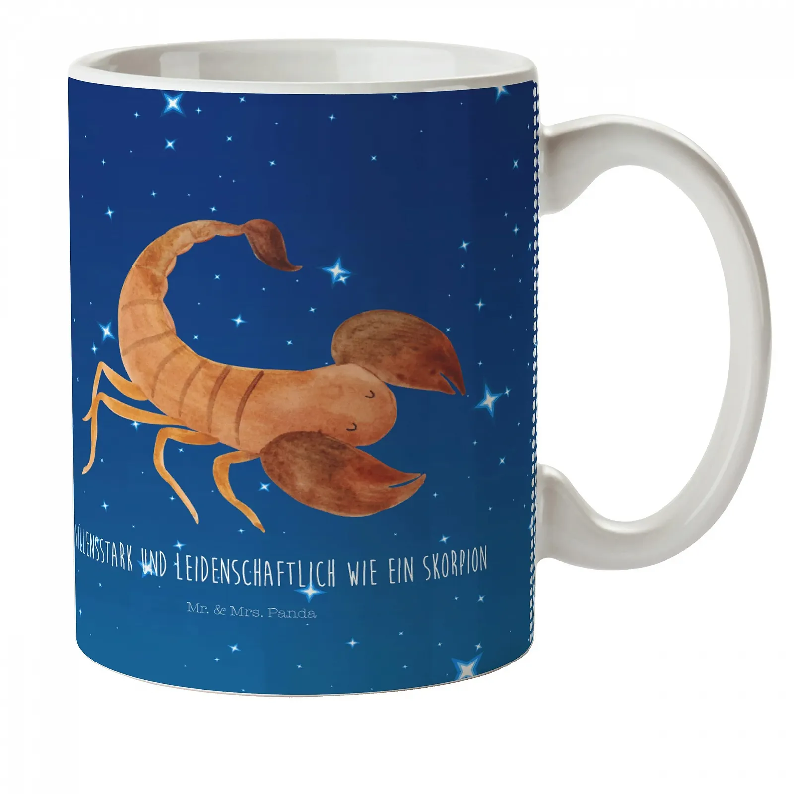 Детская Кружка Mr. & Mrs. Panda Знак Зодиака Скорпион, фото №1