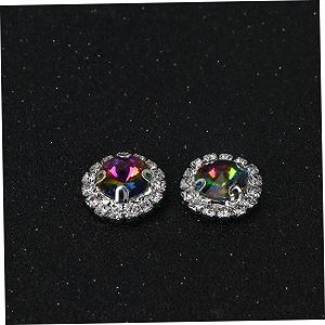 Стрази COHEALI 60 шт. Плоскі райдужні Стрази для рукоділля, прикраси столу та весільної декорації, для виготовлення ювелірних виробів та творчих проєктів synthetic.ua - Фото 1