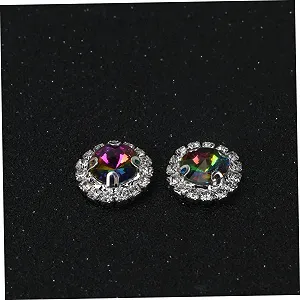 Стрази COHEALI 60 шт. Плоскі райдужні Стрази для рукоділля, прикраси столу та весільної декорації, для виготовлення ювелірних виробів та творчих проєктів synthetic.ua - Фото 1