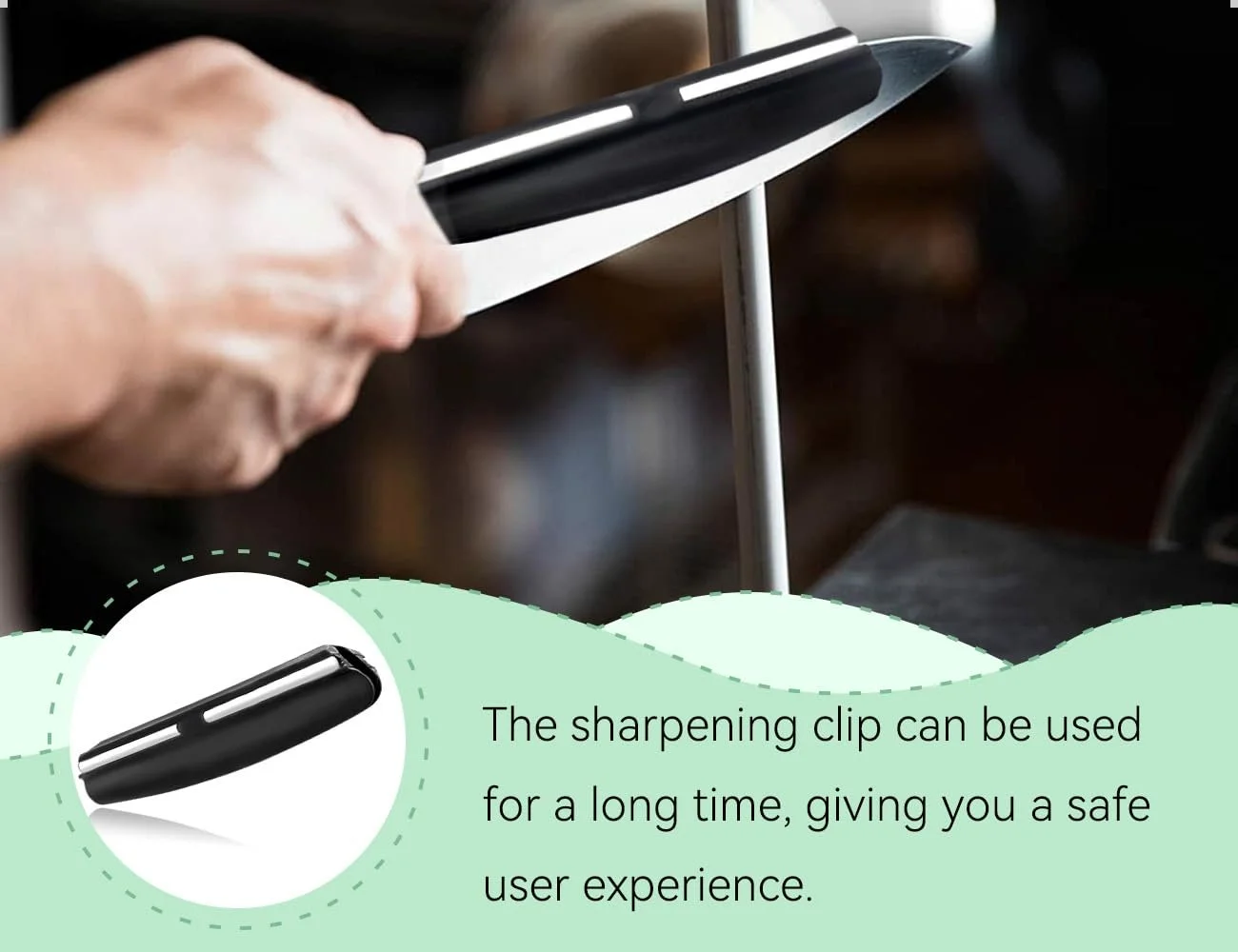 Держатель угла заточки ножей для точильных камней 2 шт. черный, фото №5