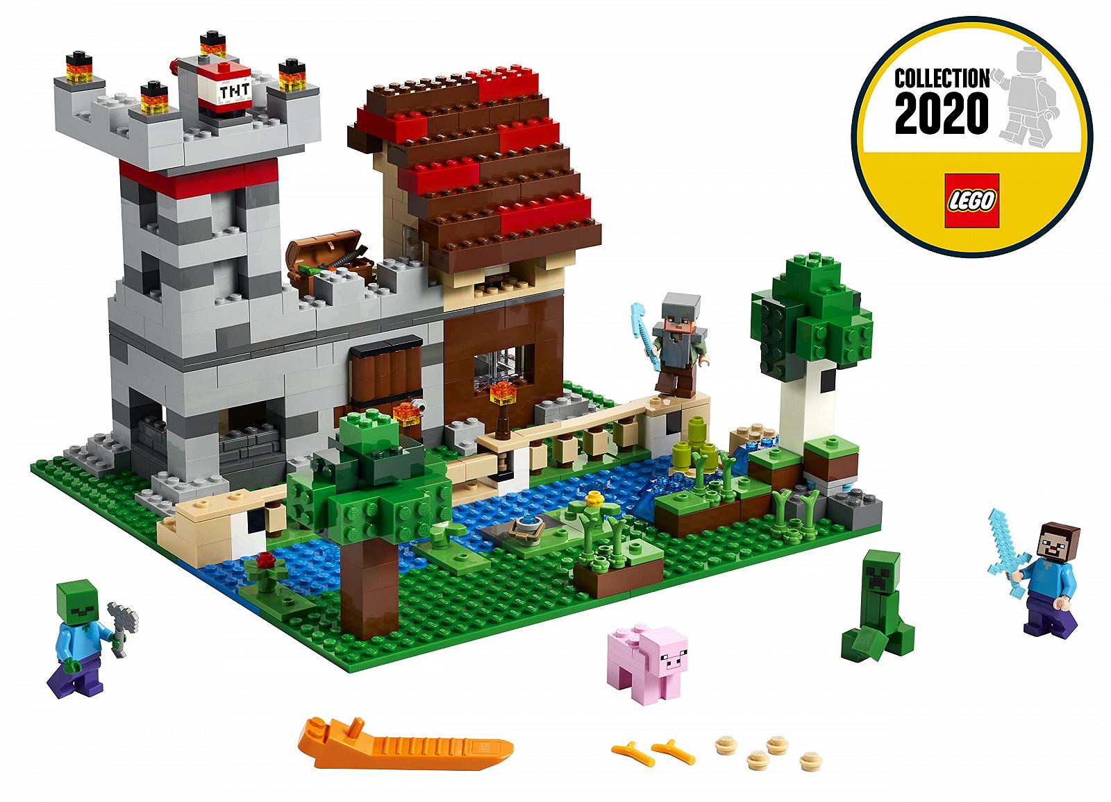 Конструктор LEGO 21161 Minecraft The Crafting Box 3.0, 2-в-1 Набір з Замком або Фермою з Фігурками: Стів, Алекс і Кріпер., фото №3