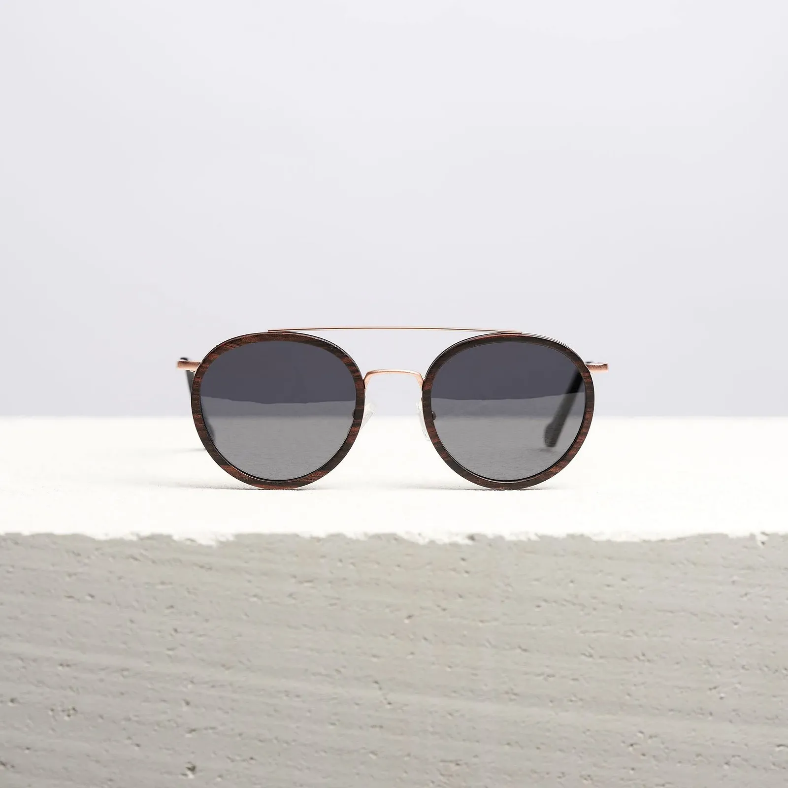 Сонцезахисні окуляри Жіночі Dzukou Double Date Поляризовані з UV400 захистом Кругла оправа, фото №2