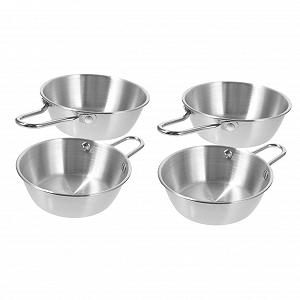 Миска Toddmomy для кемпінгу, корейська, для макголлі, 4 шт., з нержавіючої сталі 304 - Фото 1