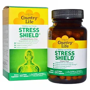 Антистресовий Енергетичний Комплекс Stress Shield Country Life 60 гельних капсул - Фото 1