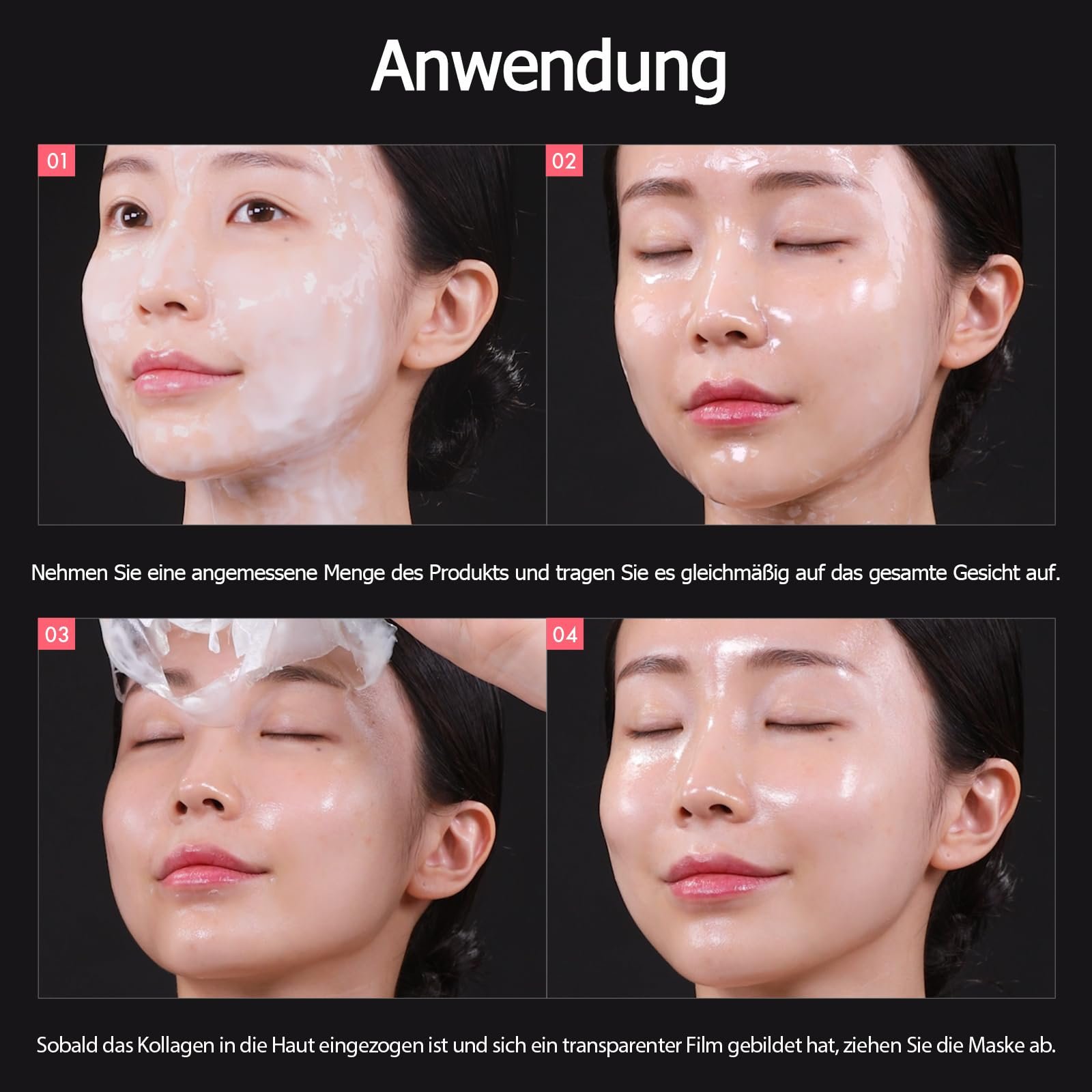 Маска для обличчя TOSOWOONG Real Collagen Fit з гідролізованим колагеном, фото №5