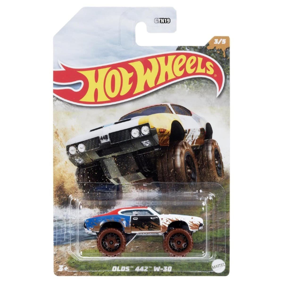 Машинка Hot Wheels Mud Runner Olds 442 W-30, фото №1