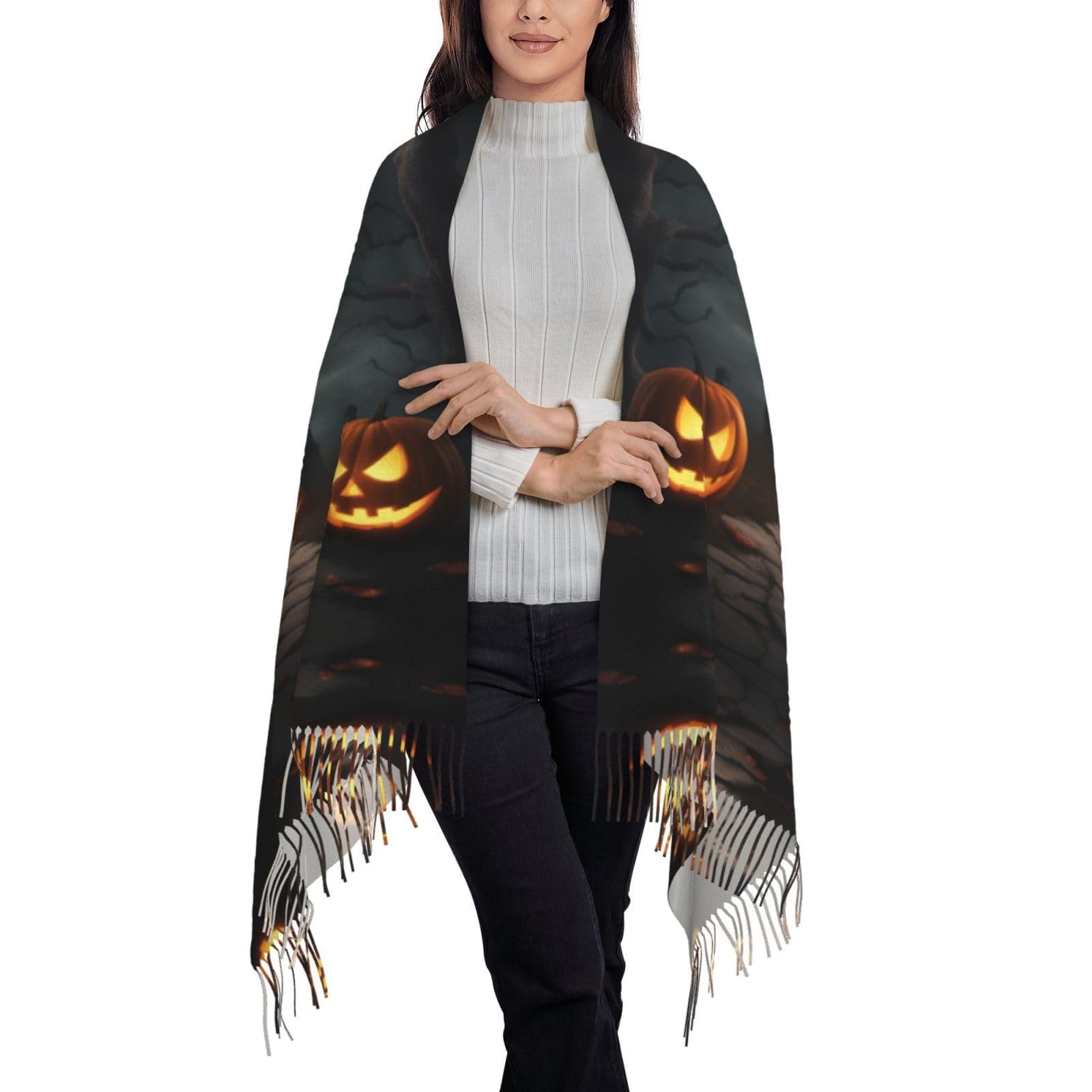 Шаль LNNIUK Halloween з принтом, фото №8