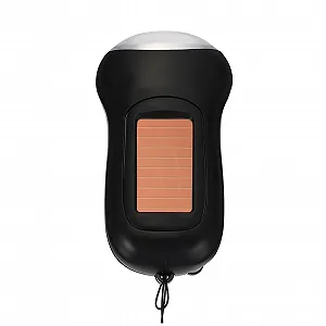 Ручний ліхтарик HEMOTON Міні ліхтарик з ручною рукояткою Сонячний для виживання для кемпінгу Піших прогулянок Домашнього використання - Фото 1