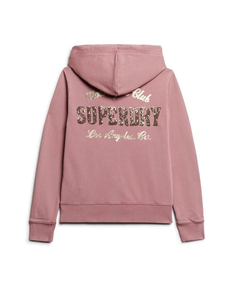 Женская куртка с капюшоном на молнии Superdry Archive с вышивкой, фото №8