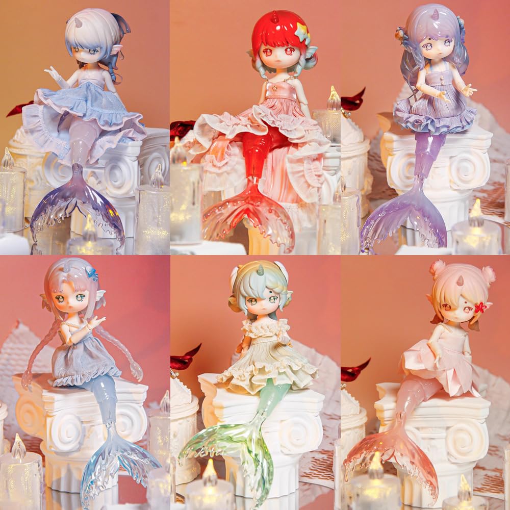 Фигурка XiDonDon Antu Mermaid Series Action Figures 1/12 BJD Куклы с одеждой Коллекционные подарки на день рождения (Одиночная коробка), фото №5