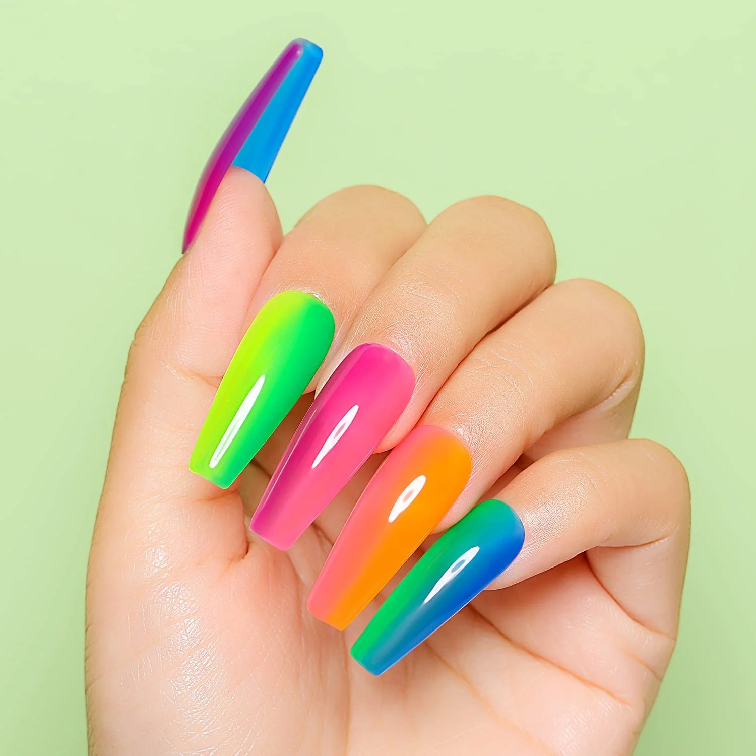 Гель-лак AIMEILI Neon, набір 12 кольорів, 8 мл, фото №6