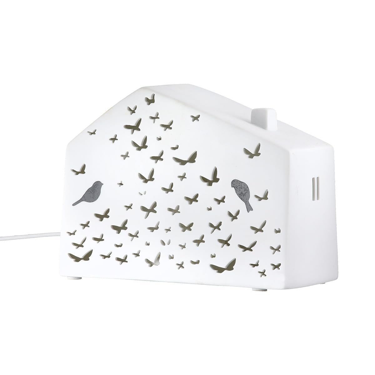 Настільна лампа GILDE Birdhouse порцелянова 14 x 19 см Матова біла, фото №1