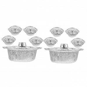 Форма из фольги YARNOW для выпечки, жарки, одноразовая, 1800 мл, 25.00 x 16.50 x 9.50 см, 10 штук - Фото 1