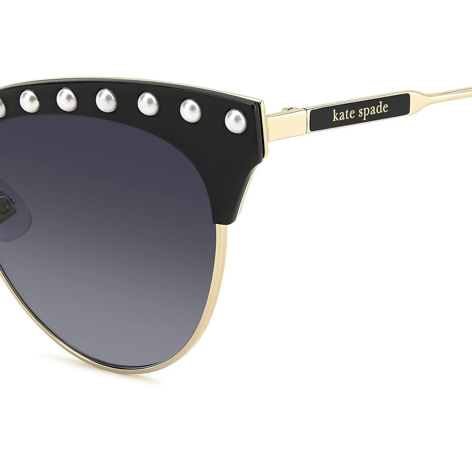 Сонцезахисні окуляри Kate Spade Alvi/G/S/Pearl Жіночі Чорний, 52, фото №3
