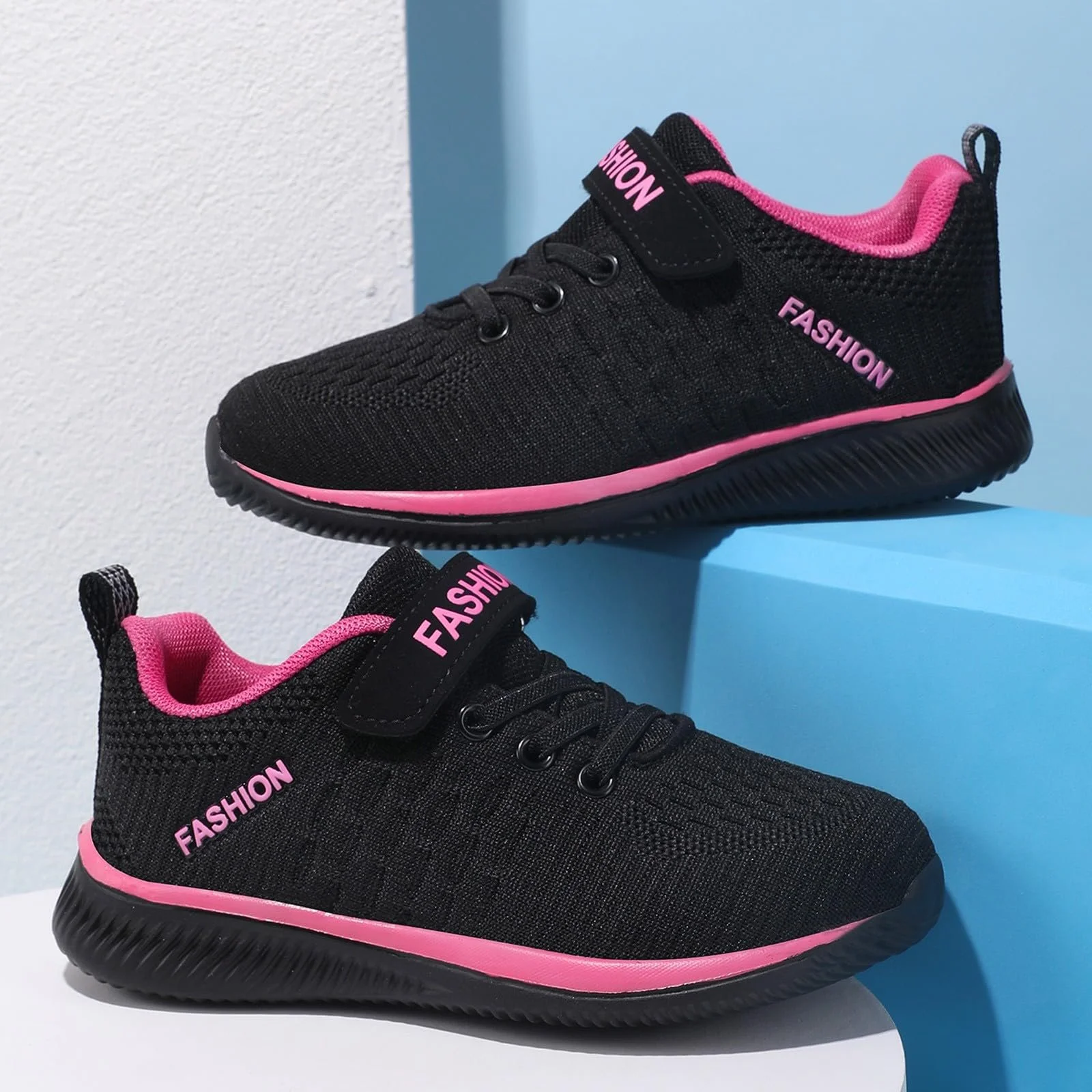 Дитячі спортивні кросівки Unisex і дівчаток, дихаючі, легкі, для спорту у приміщенні, для бігу, модні, для активного відпочинку, нековзні, на липучках, фото №4 Дитячі спортивні кросівки Unisex і дівчаток, дихаючі, легкі, для спорту у приміщенні, для бігу, модні, для активного відпочинку, нековзні, на липучках, фото №4