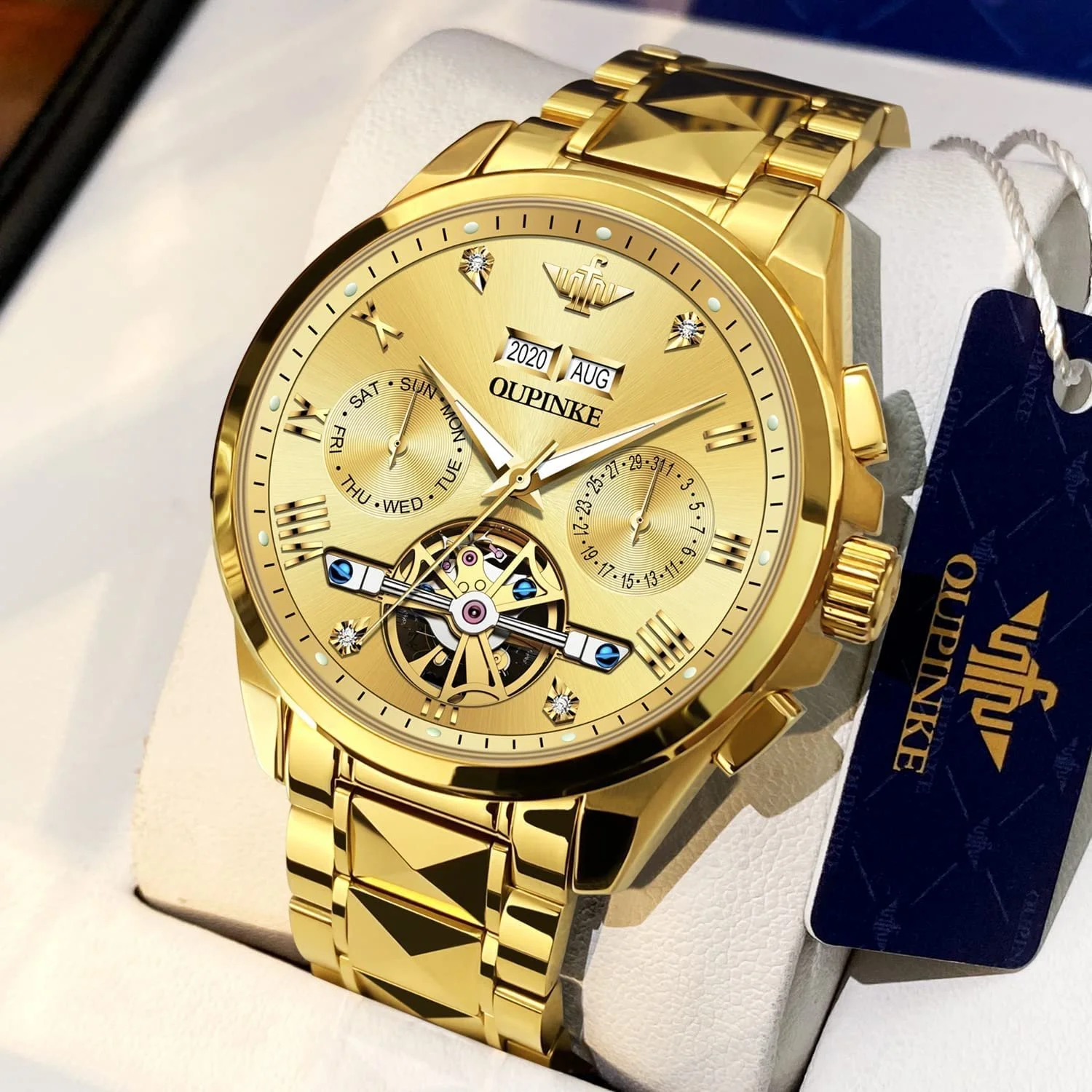 Годинник OUPINKE Автоматичний Механічний Автопідзавод Водонепроникний, фото №2 Годинник OUPINKE Автоматичний Механічний Автопідзавод Водонепроникний, фото №2