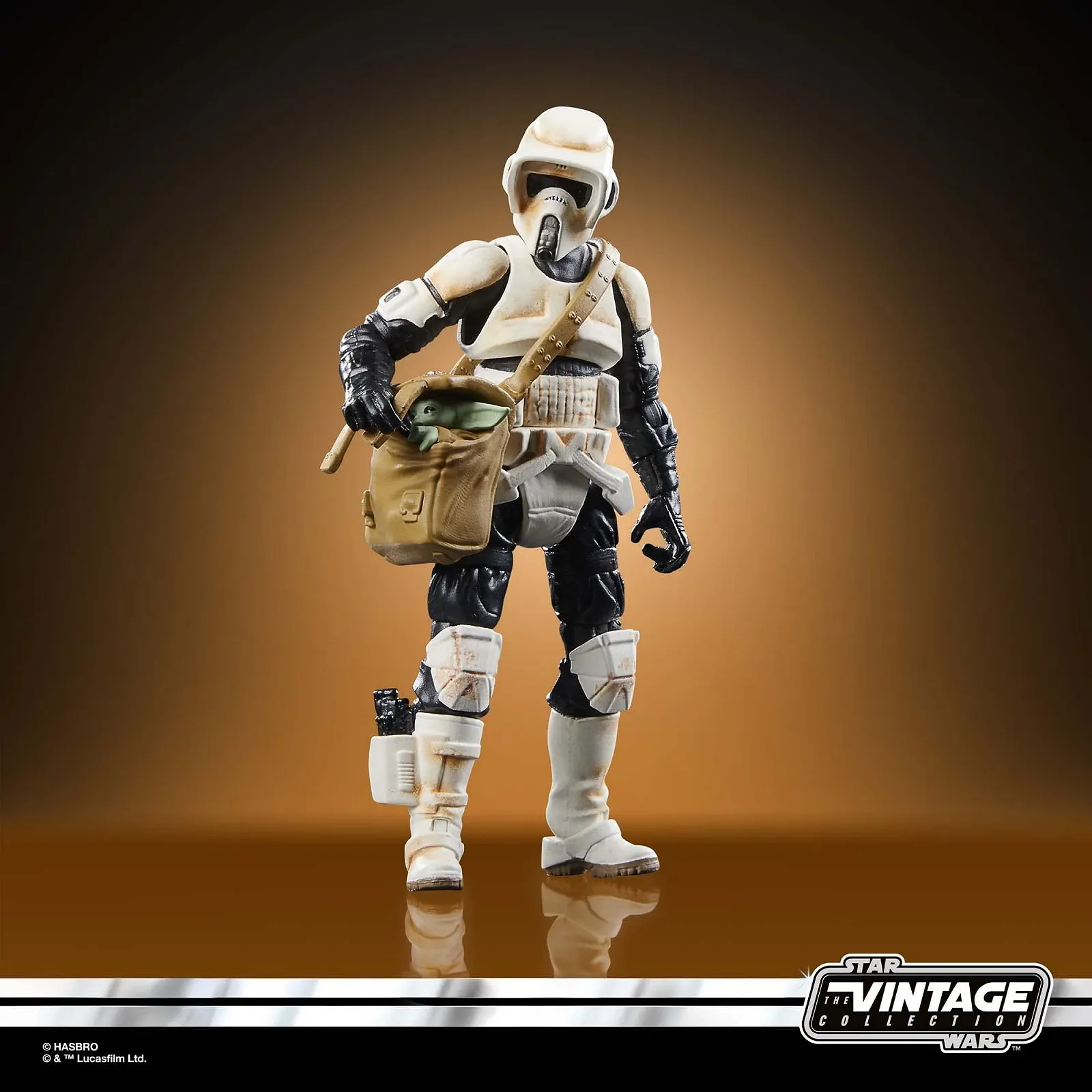 Игровой набор Star Wars The Vintage Collection Speeder Bike, Scout Trooper & Grogu 9,5 см, фото №3