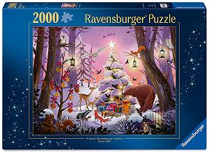 Пазл Ravensburger 12001417 Christmas in The Woods 2000 деталей synthetic.ua - Фото 1
