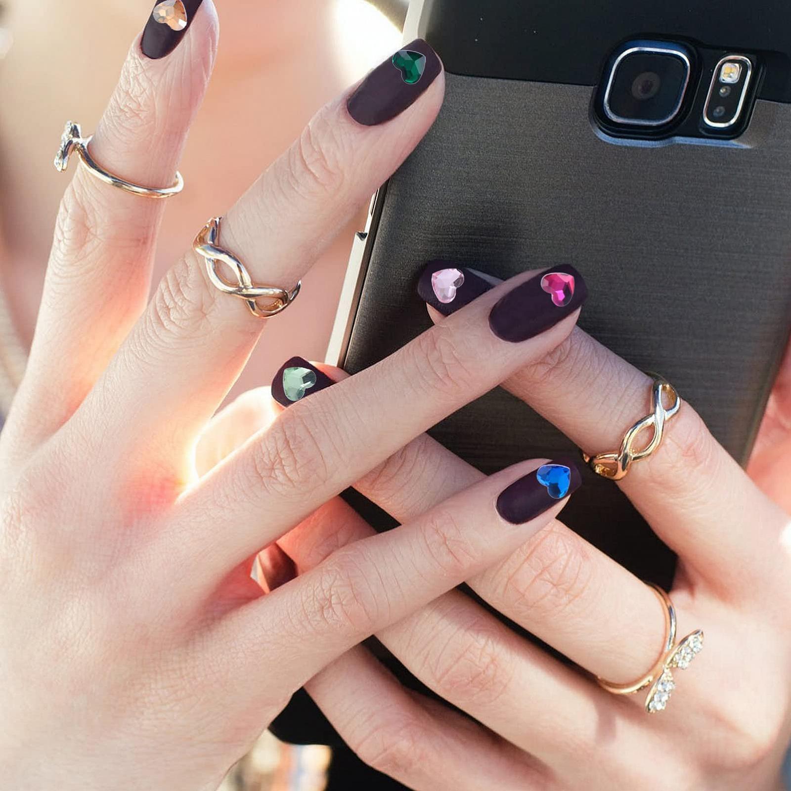 Стразы для ногтей FRCOLOR Сердце 100 шт. для творческого маникюра и рукоделия, фото №6