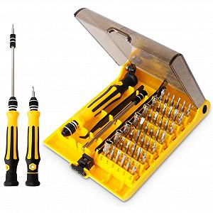 Набор отвёрток VCOO Mini Torx с битами 45 в 1 с пинцетом и удлинителем - Фото 1