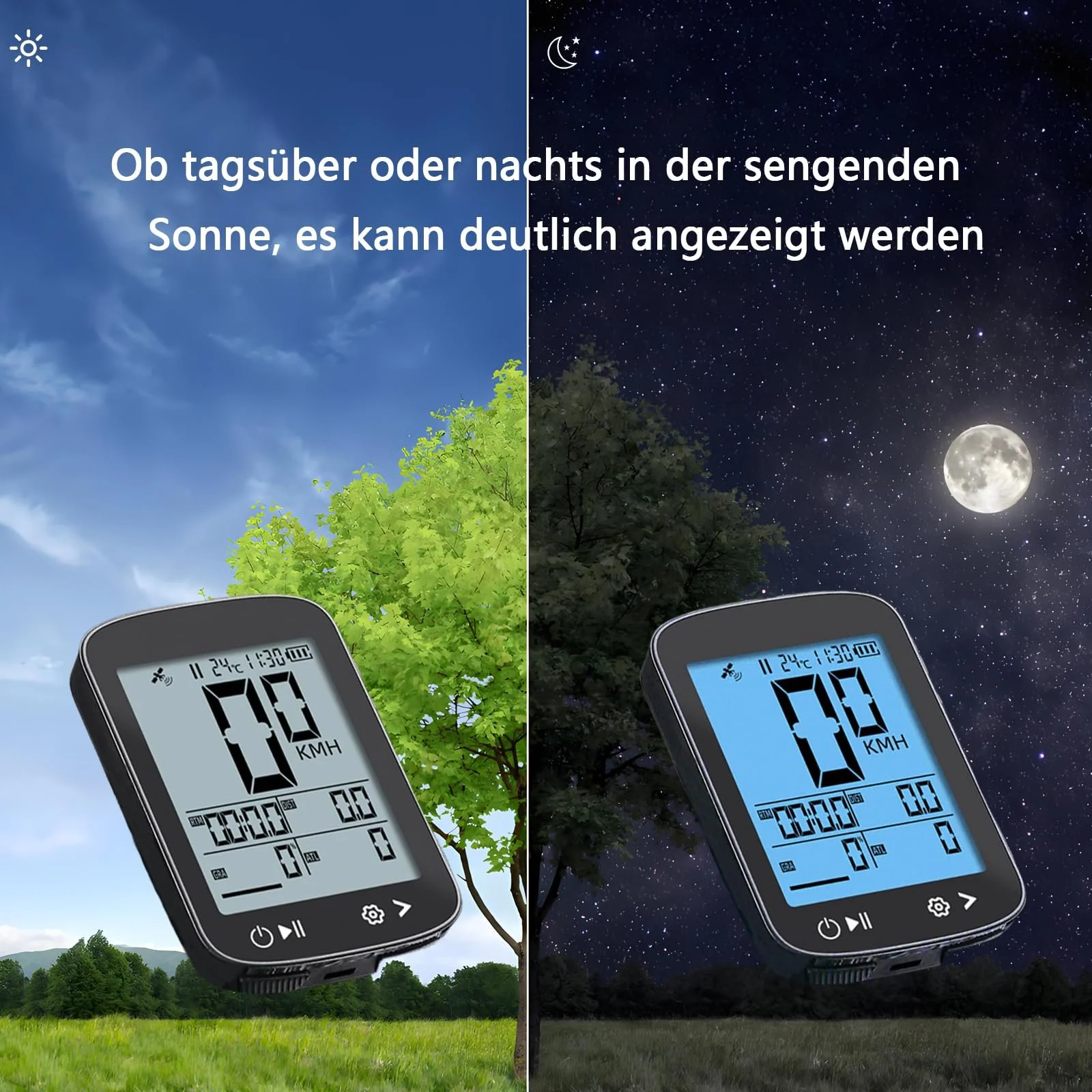 Велокомпьютер беспроводной 2.4 Inch Waterproof Speedometer, фото №5