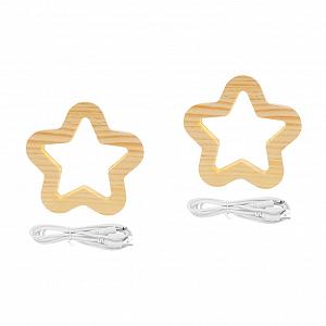 Купити Лампа UKCOCO Star 3D USB Дерев'яна - Фото 1 Лампа UKCOCO Star 3D USB Дерев'яна - Фото 1