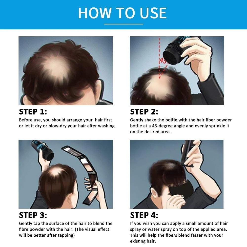 Волоссяні волокна для загущення волосся Premium Scattered Hair Dark Brown, фото №9 Волоссяні волокна для загущення волосся Premium Scattered Hair Dark Brown, фото №9