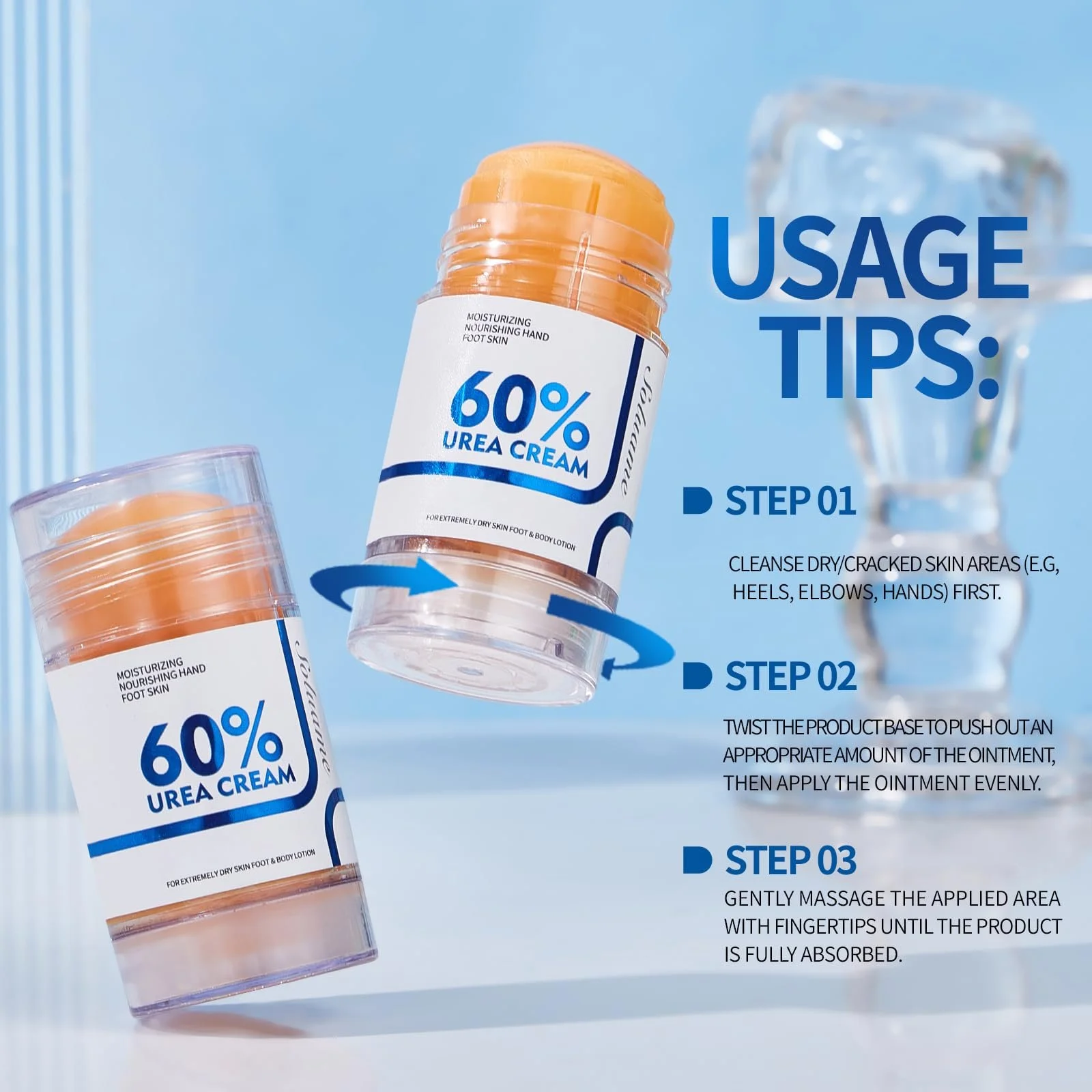 Лосьон для тела и крем для ног Urea 60% + Salicylic Acid 2% Набор, фото №4