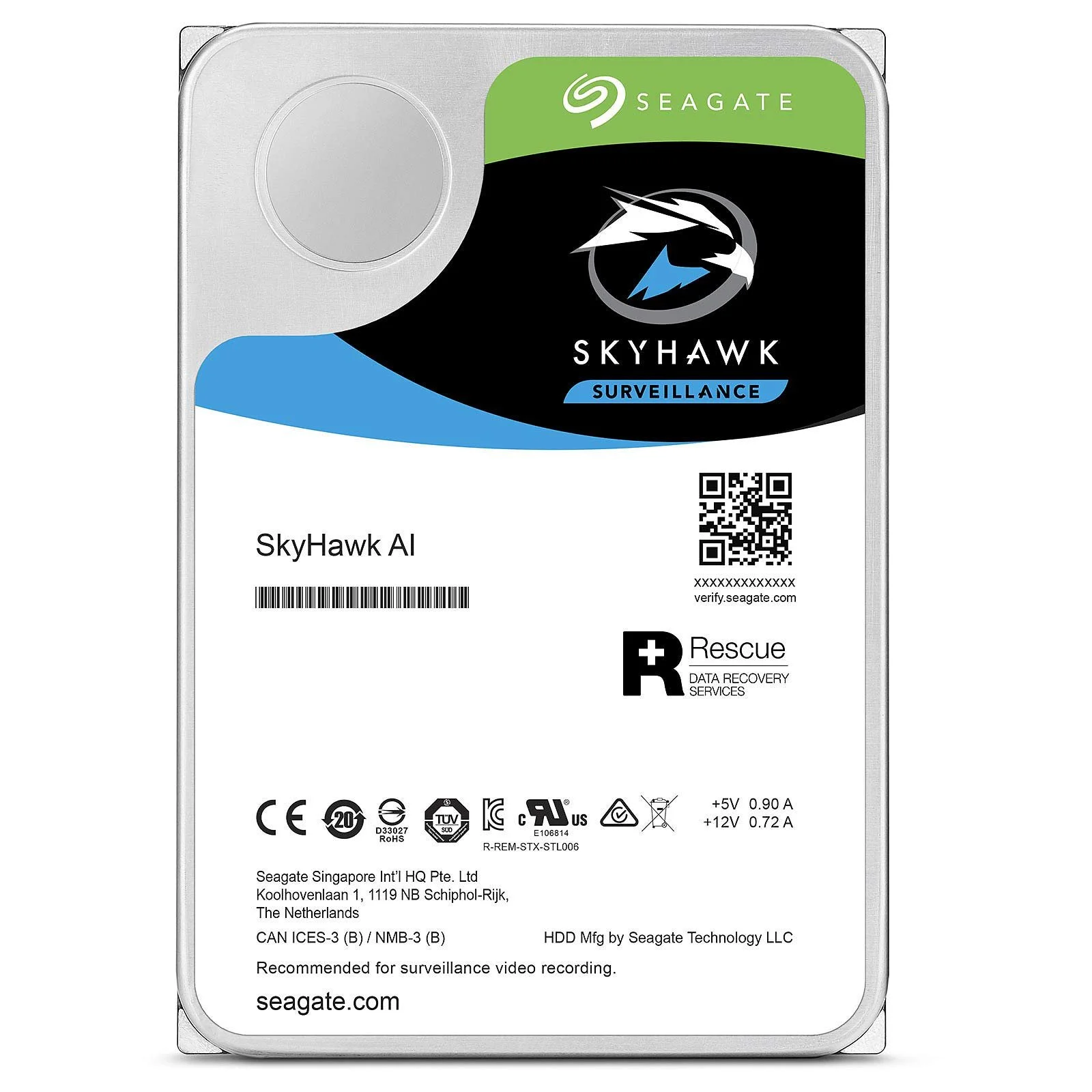 Внутренний жесткий диск Seagate SkyHawk ST1000VX005 1 TB 3,5 дюйма 64 MB Cache, фото №4
