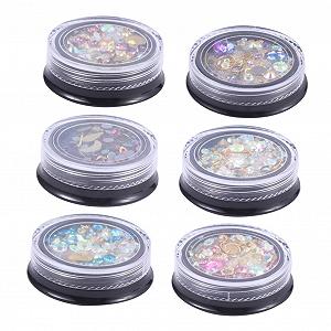 Наклейки для ногтей Mikinona 4см с бусинами для украшения ногтей в салоне или дома - Фото 1