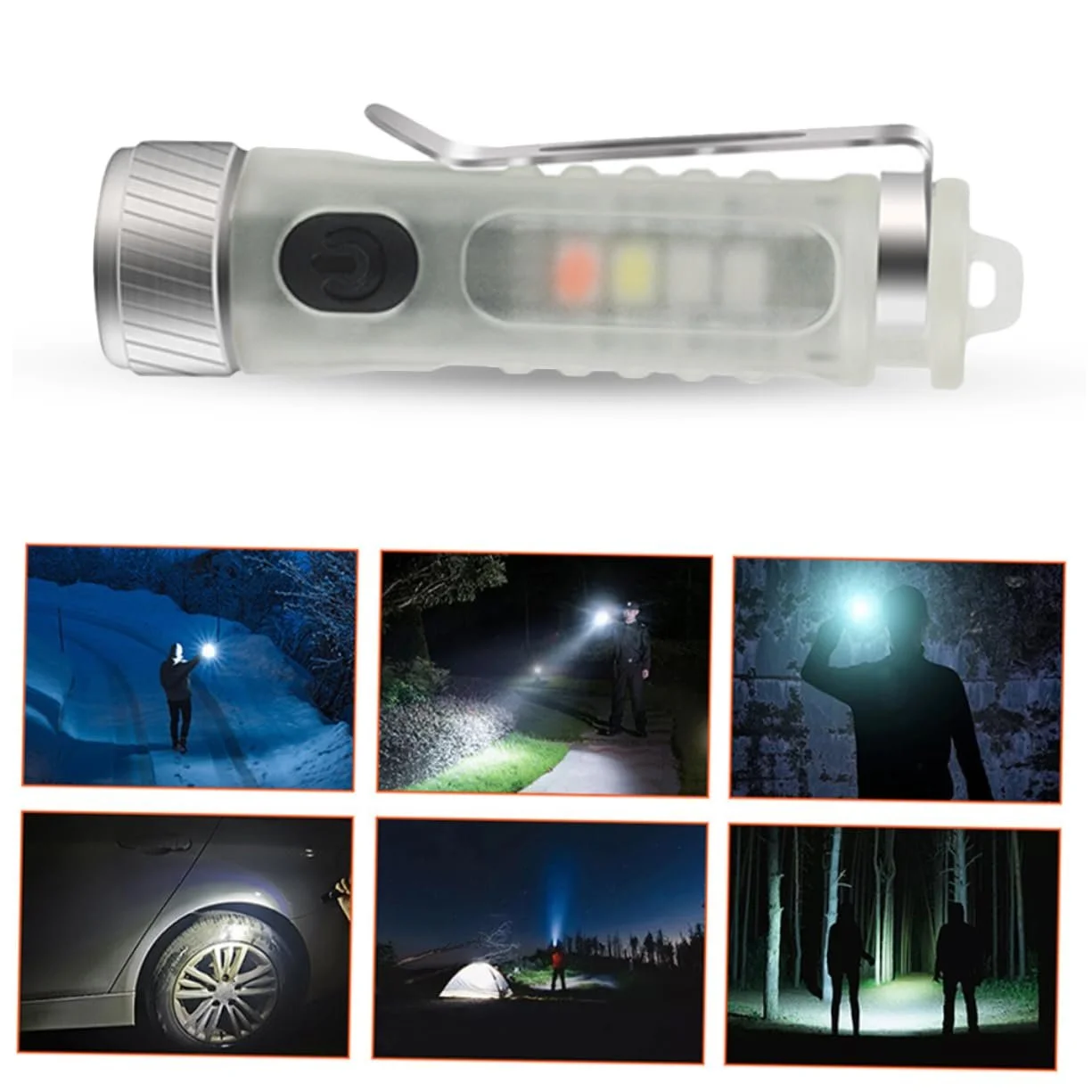 Ліхтарик-брелок Yardwe Набір 4 шт. Міні, фото №4 Ліхтарик-брелок Yardwe Набір 4 шт. Міні, фото №4