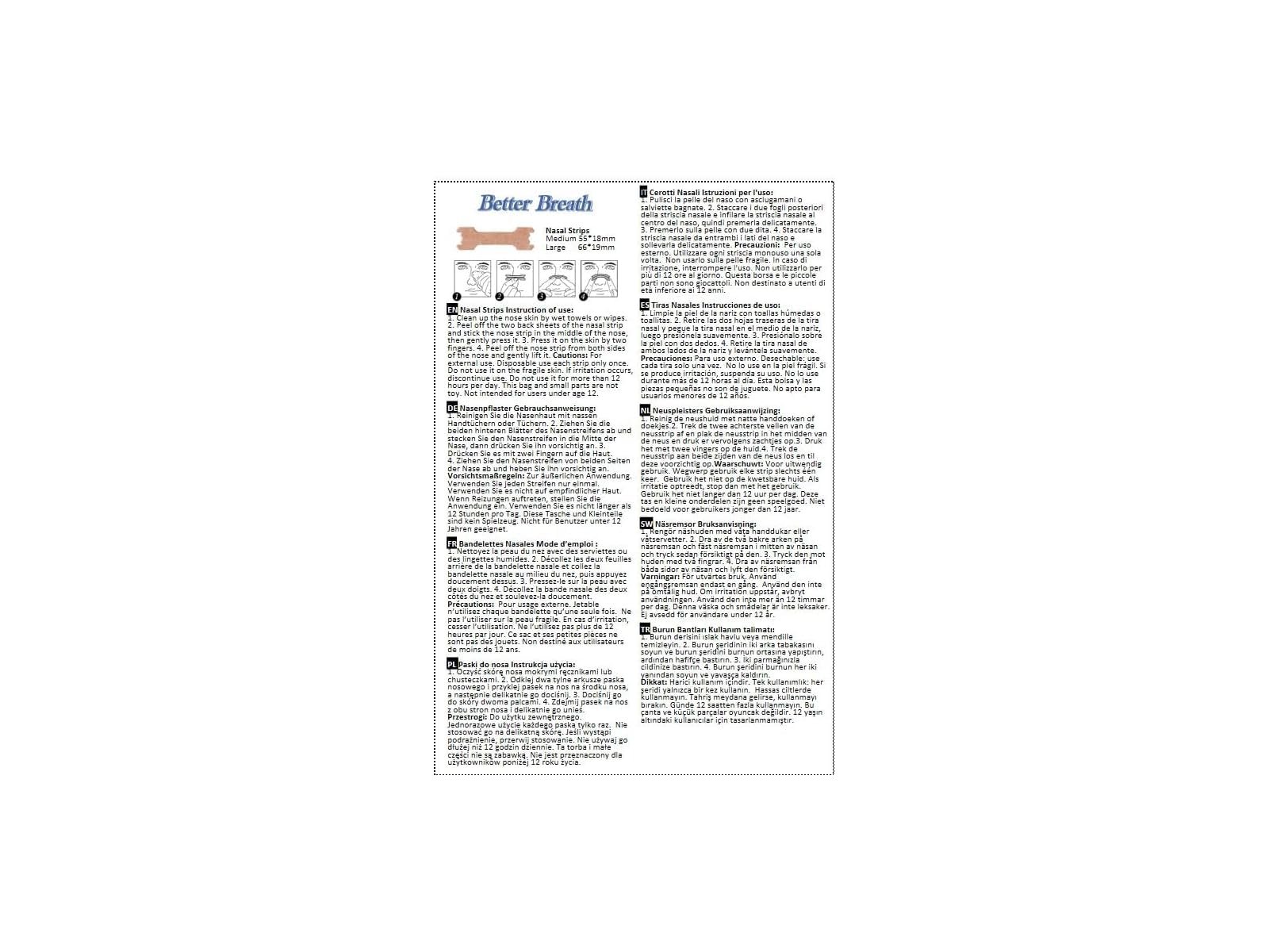 Пластирі від хропіння AirPromise 100 шт 66 x 19 мм тілесного кольору, фото №4 Пластирі від хропіння AirPromise 100 шт 66 x 19 мм тілесного кольору, фото №4