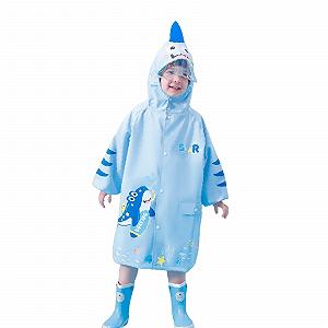 Дитячий водонепроницаемый дождевик-пончо Beokeuioe с капюшоном, легкий дождевик-накидка с длинными рукавами, дождевая куртка для девочек, мальчиков, для походов, школы, езды на велосипеде, кемпинга, путешествий - Фото 1