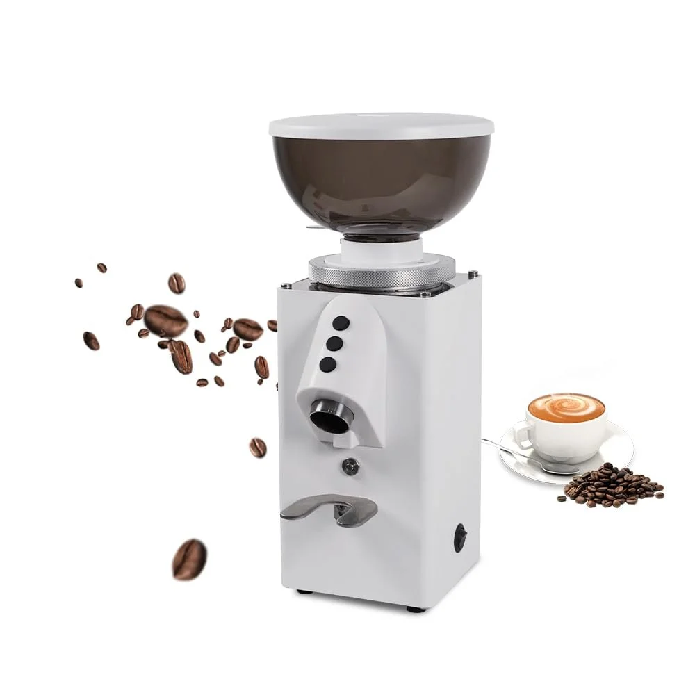 Кофемолка Плоская 60 мм с Воронкой 500 г Электрическая мельница для кофейных зерен Коммерческая и Бытовая для эспрессо и для пуровера, фото №1