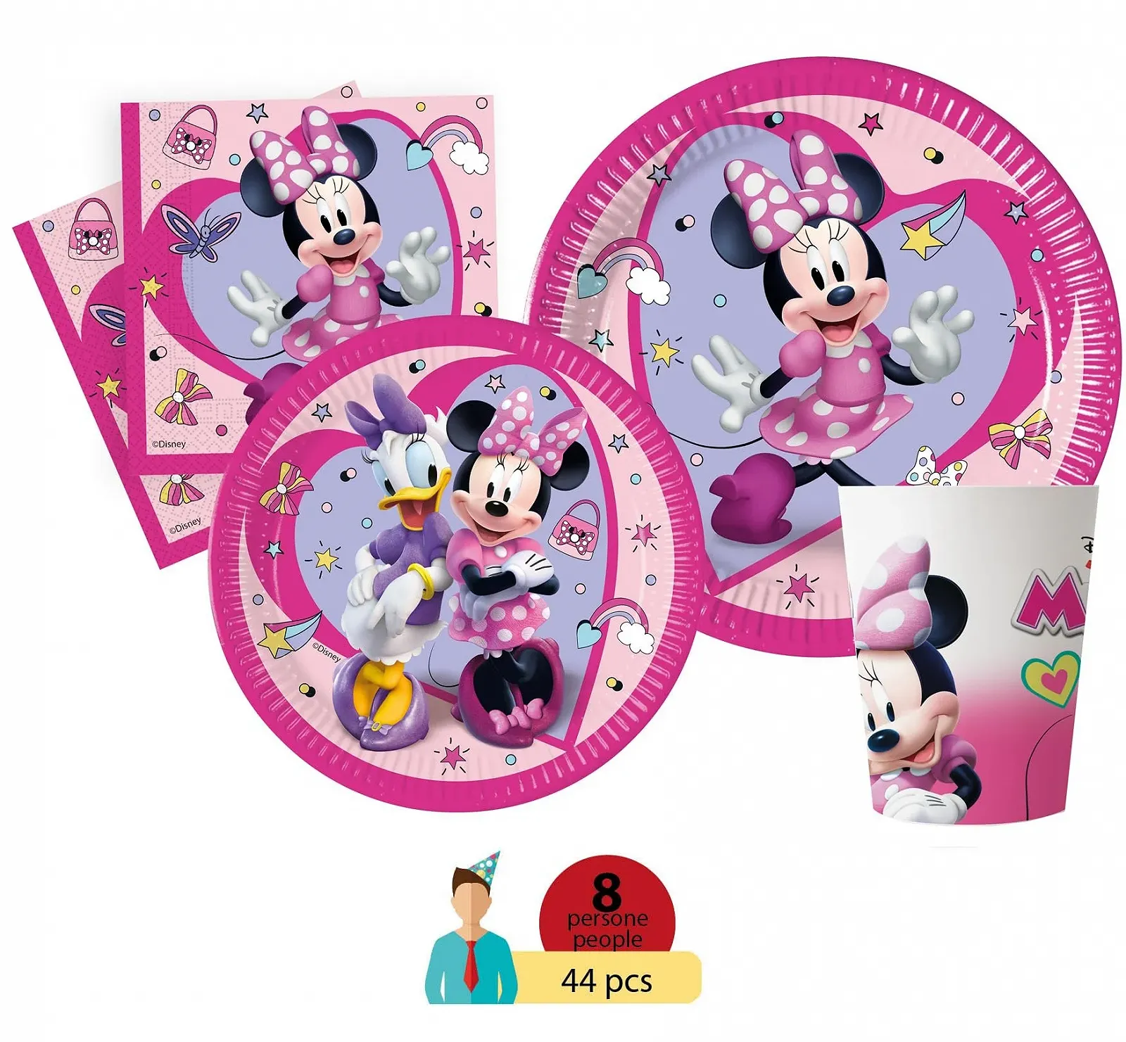 Набір дитячого посуду Ciao Disney Minnie Junior для 8 осіб, фото №2