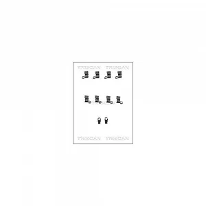 Монтажный комплект тормозных колодок TRISCAN 8105 691619 передняя ось - Фото 1