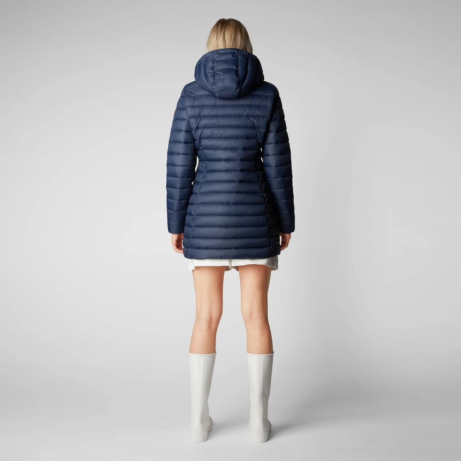 Пальто з капюшоном Save The Duck Carol D47180W Синьо-чорний (90010), фото №2 Пальто з капюшоном Save The Duck Carol D47180W Синьо-чорний (90010), фото №2