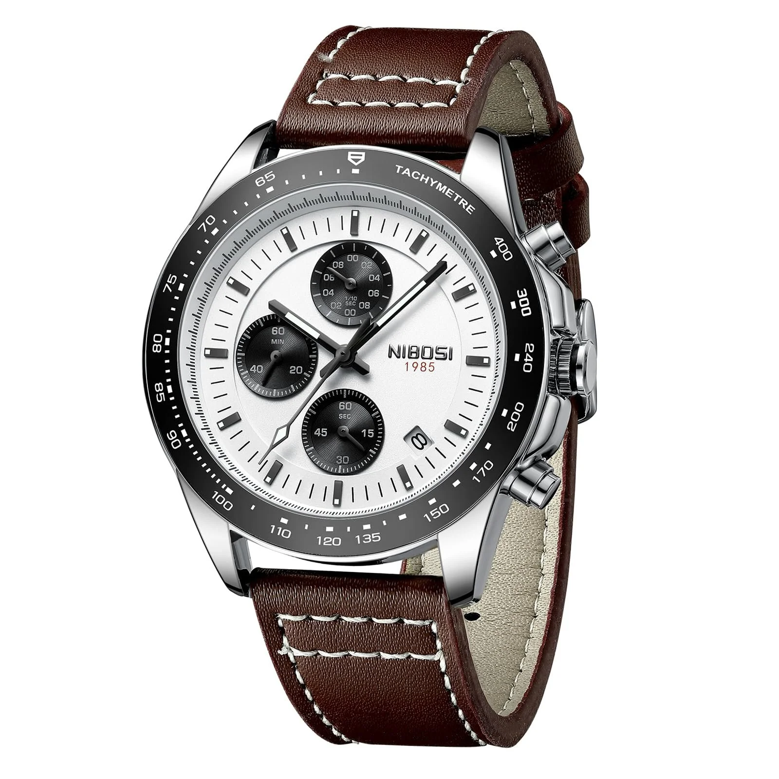 Мужские часы NIBOSI Кварцевые Аналоговые Коричневые, фото №1 Мужские часы NIBOSI Кварцевые Аналоговые Коричневые, фото №1