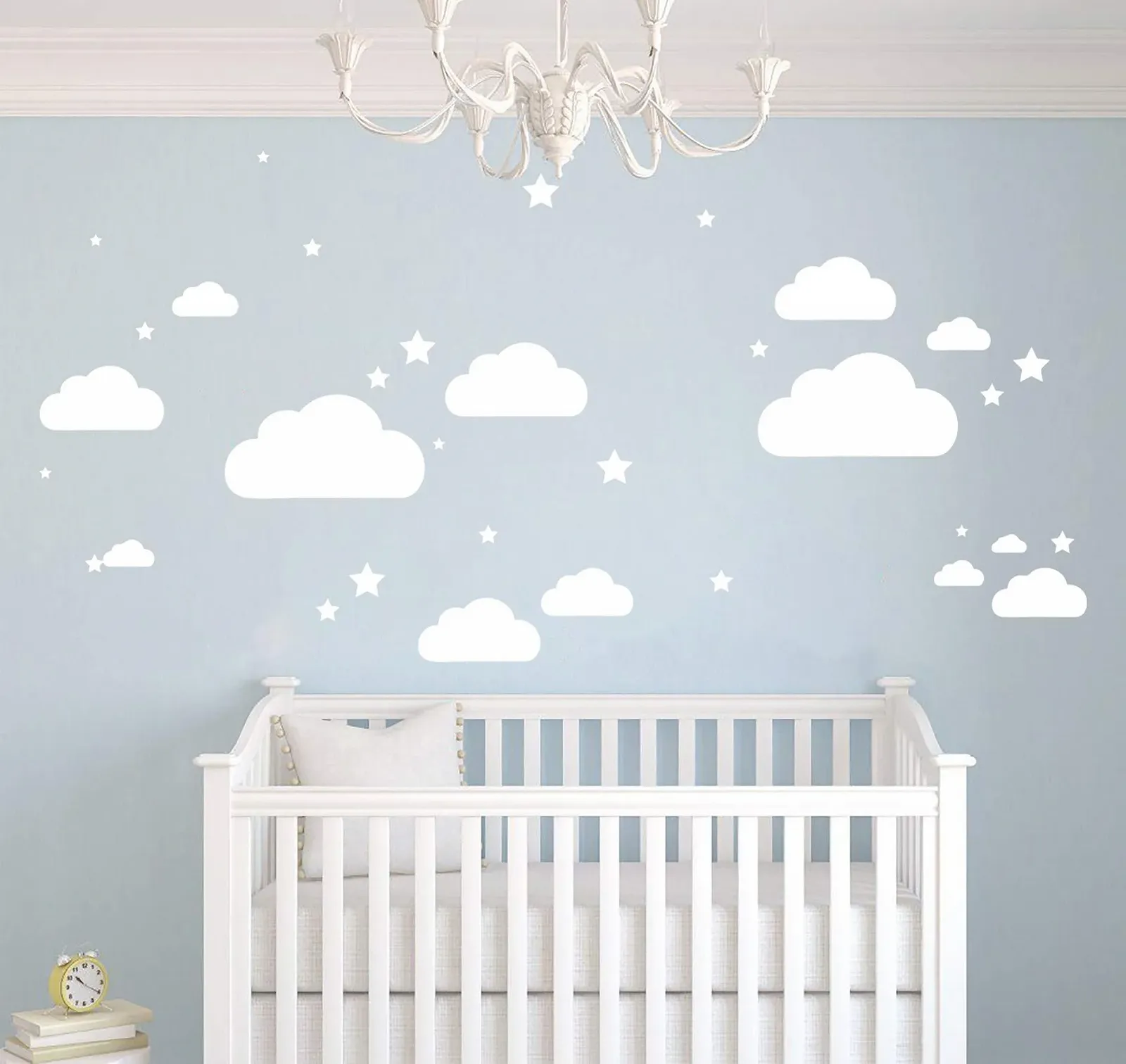 Набір наклейок на стіну WANDFACTORY Clouds Stars 43 шт., фото №5 Набір наклейок на стіну WANDFACTORY Clouds Stars 43 шт., фото №5