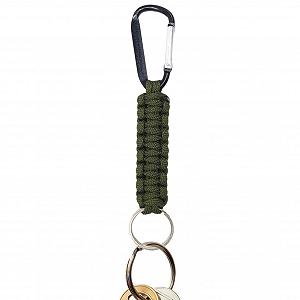 Брелок Coiroaoz Paracord з карабіном, портативний, легкий, на шнурі, надміцний з гачками для ключів, ліхтариків, кусачок - Фото 1