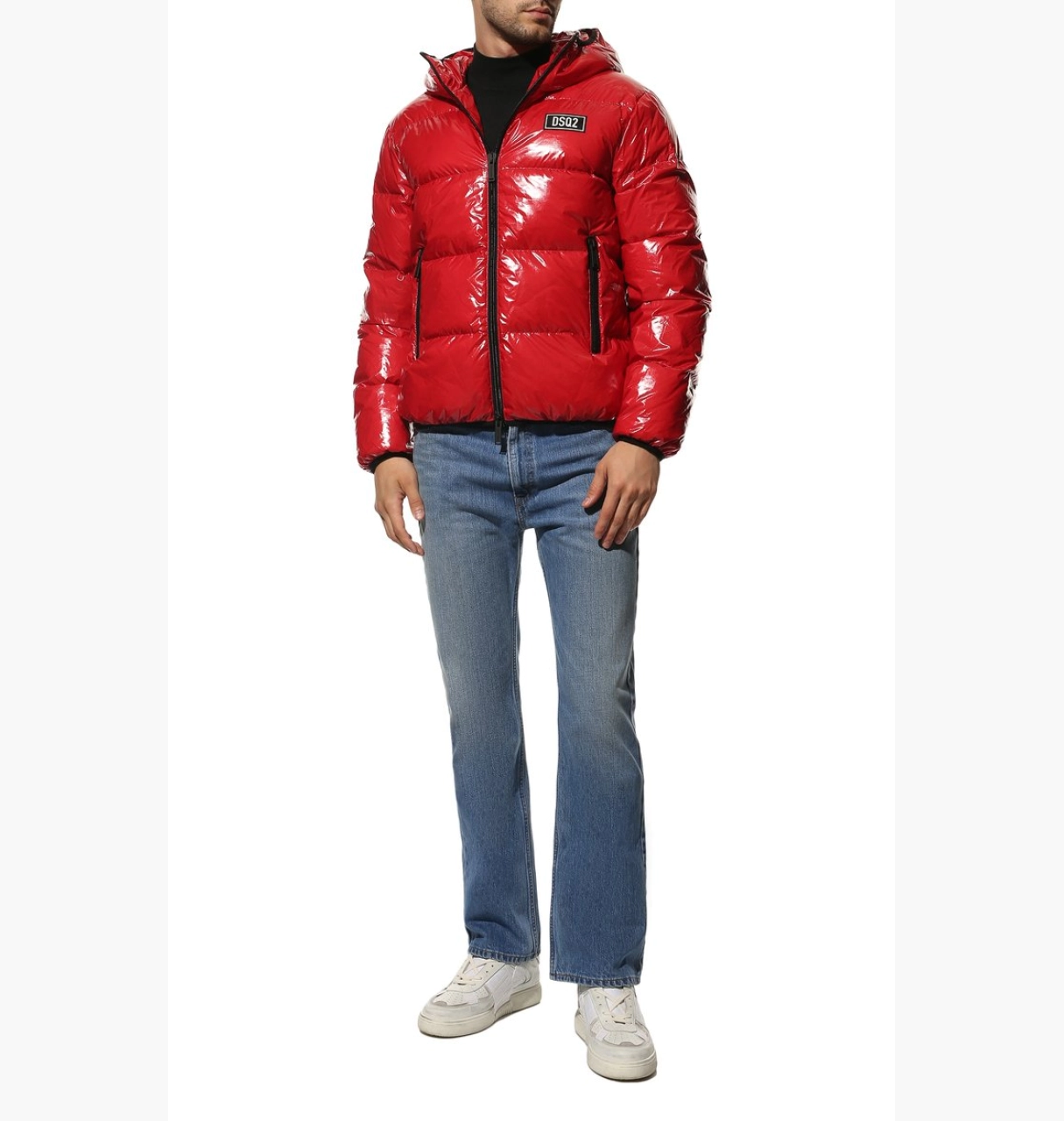 Куртка DSQUARED2 Пуховик Бомбер Красный M, фото №3
