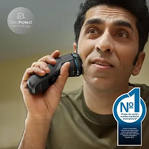 Електробритва Philips Series 3000 S3241/12 Бездротова для вологого та сухого гоління Чорна synthetic.ua - Фото 1