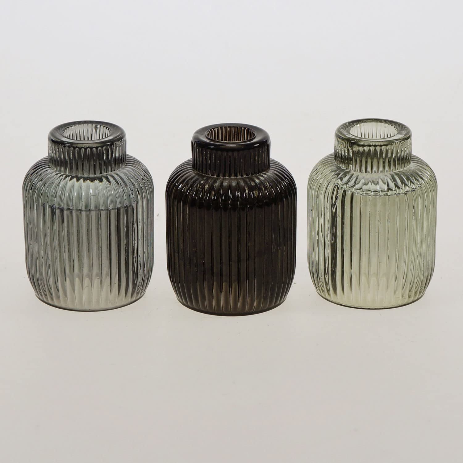 Подсвечник LS-LebenStil Retro Glass Tea Light Holder набор 2-в-1 8.5 x 6 см разноцветный, фото №3